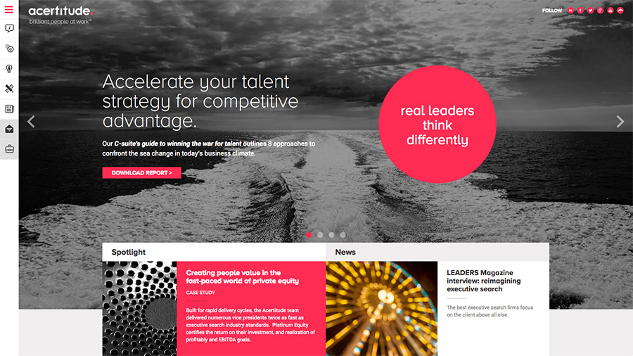 Acertitude Website Page