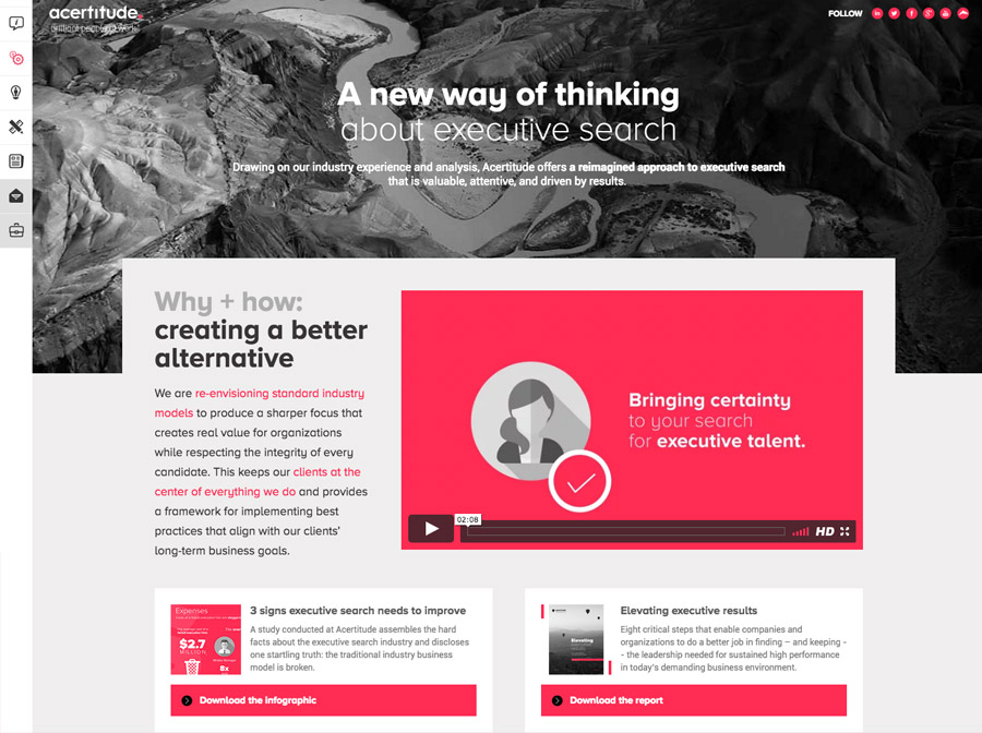 Acertitude Website Page